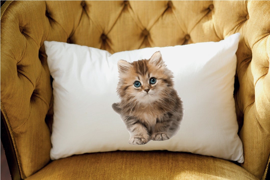Cat Pillow, Pet Pillow, Pet Portrait Pillow, Custom Pet Pillow, Custom