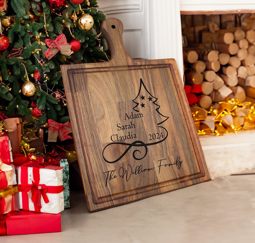 Christmas Gift, Cutting Board, Christmas Tree Cutting Board, Custom