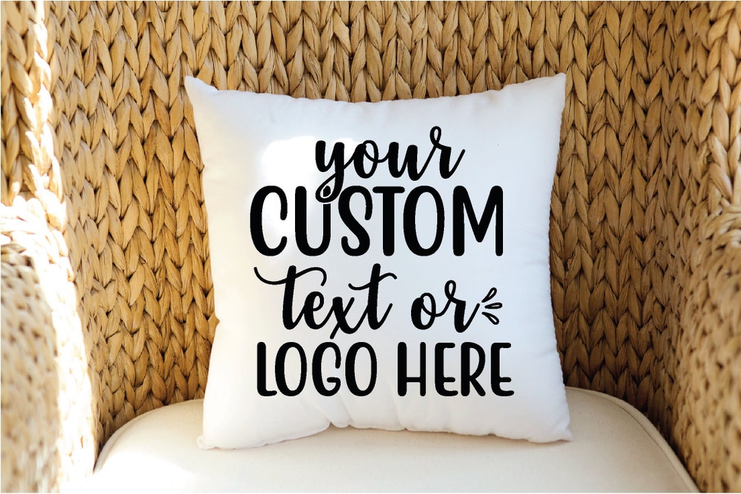 Logo Pillow, Personalized Logo Pillow, Custom Logo Pillow, Company Logo