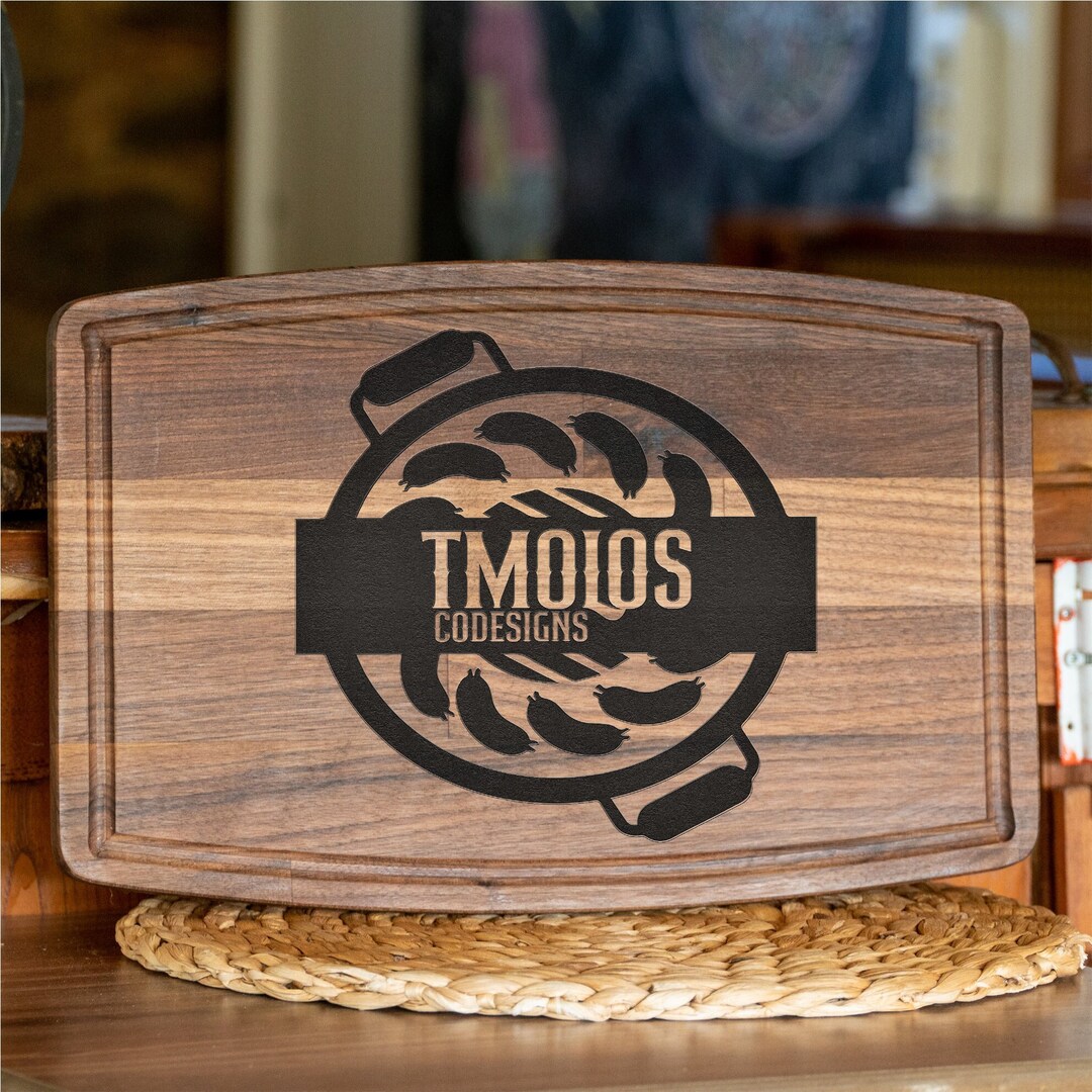 Engraved Cutting Board With Logo, Custom Cutting Board, Logo Cutting
