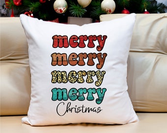 Cuscino di buon Natale, cuscini natalizi, federa natalizia, decorazione natalizia, fodera per cuscino natalizia, cuscino natalizio