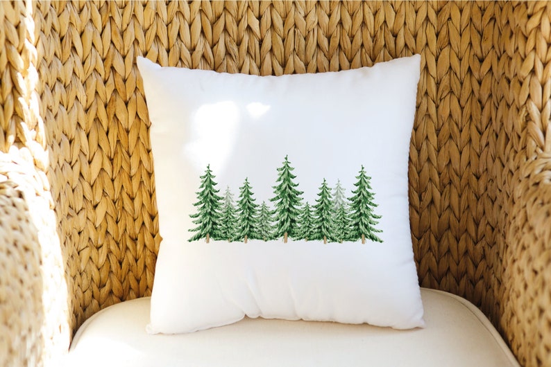 Christmas Tree Pillow Cover Winter Decor Pillow Cover Etsy