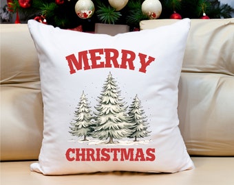 Cuscino di buon Natale, cuscino dell'albero di Natale, cuscini natalizi, federa natalizia, fodera per cuscino natalizia, decorazione natalizia