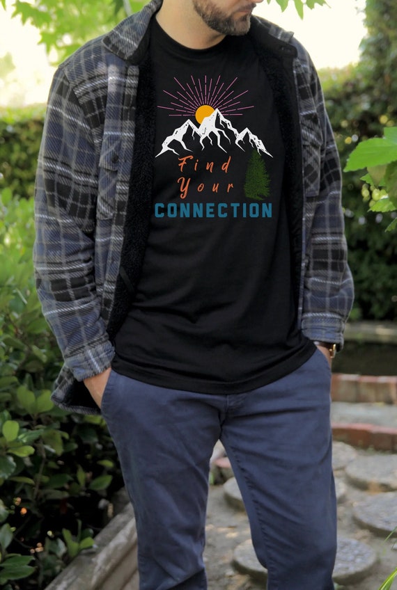 Mountain Shirt, Hiking T Shirt, Outdoor Shirt, Gift for Men, Mens