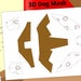 3D Dog Animal Printable Paper Craft Mask Animal DIY 3D Mask for Kids ...