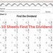 30 Single-digit Division Math Worksheet - Find the Quotient, Divisor ...