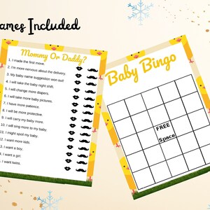 Chick Baby Shower games Bundle 14 Baby Shower Games image 6