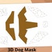 3D Dog Animal Printable Paper Craft Mask Animal DIY 3D Mask for Kids ...