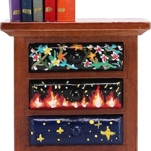 ACOTAR Archeron Sisters Feyre Mini Dresser – Artistically Designed Bookshelf Decor