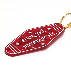 ASVP Shop The Patriarchy Keychain – Pink Flowers Feminist Keychain With Real Flowers, Women Empowerment Gift