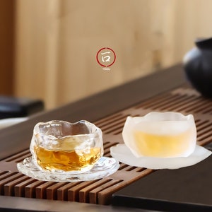 50ml glass cup and handcrafted in Japanese minimalist style