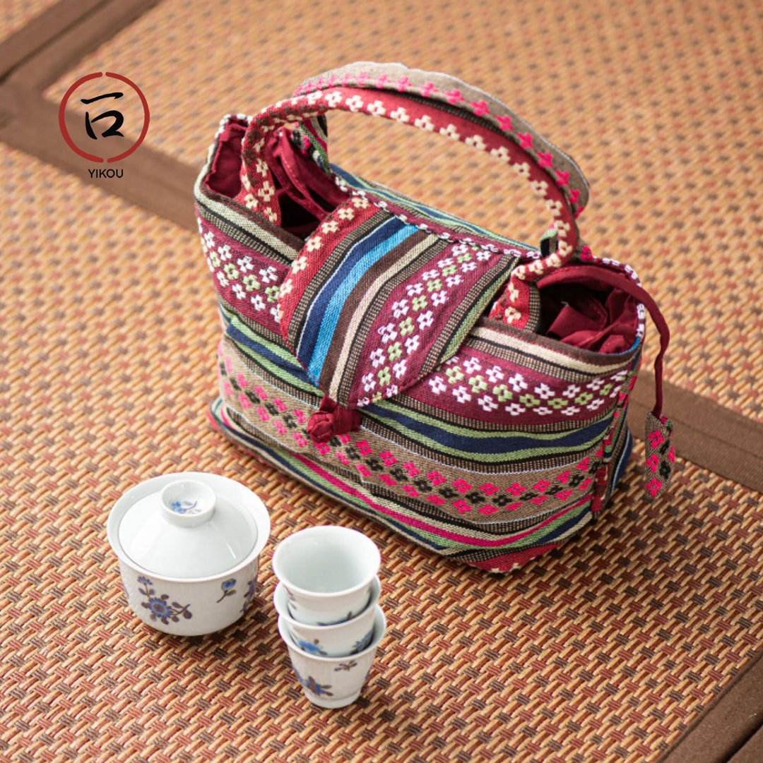 Traditional Organic Cotton Teapot Bag With Artist Design Etsy