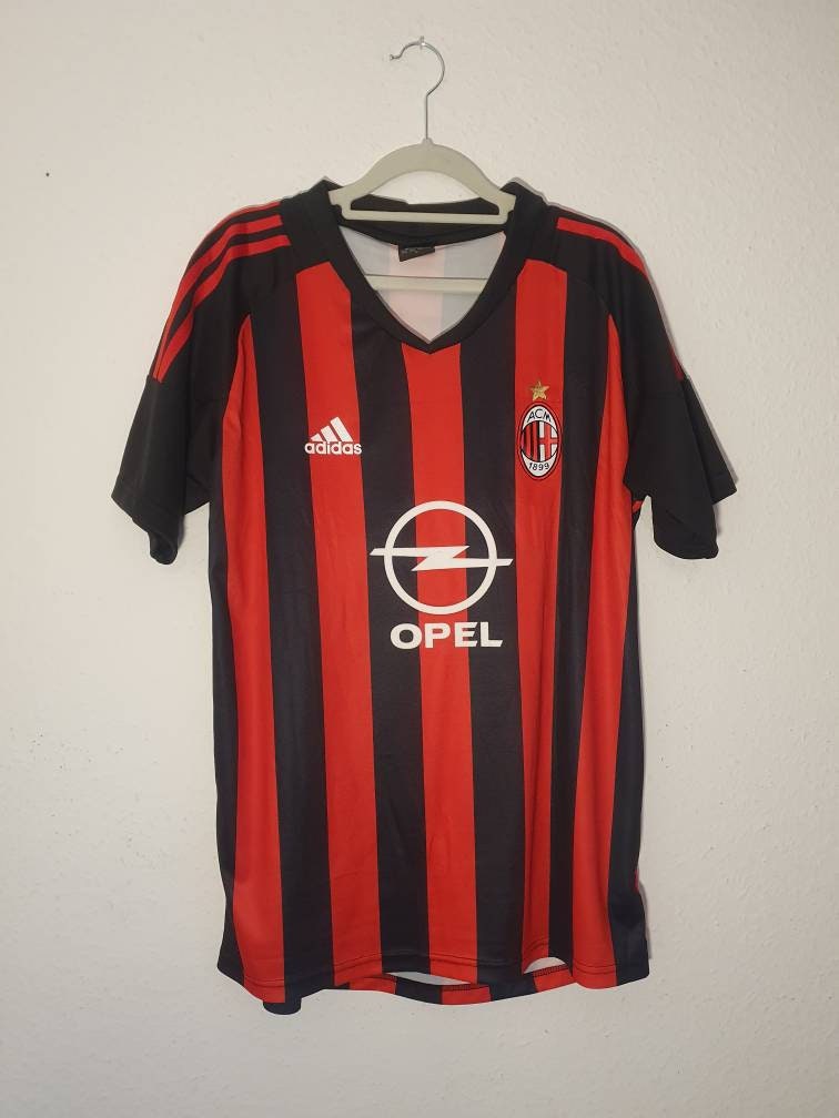 retro ac milan shirt
