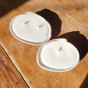 Seashell Candle, Single & Double Wick