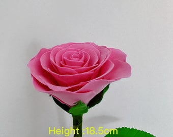 Light clay handmade roses