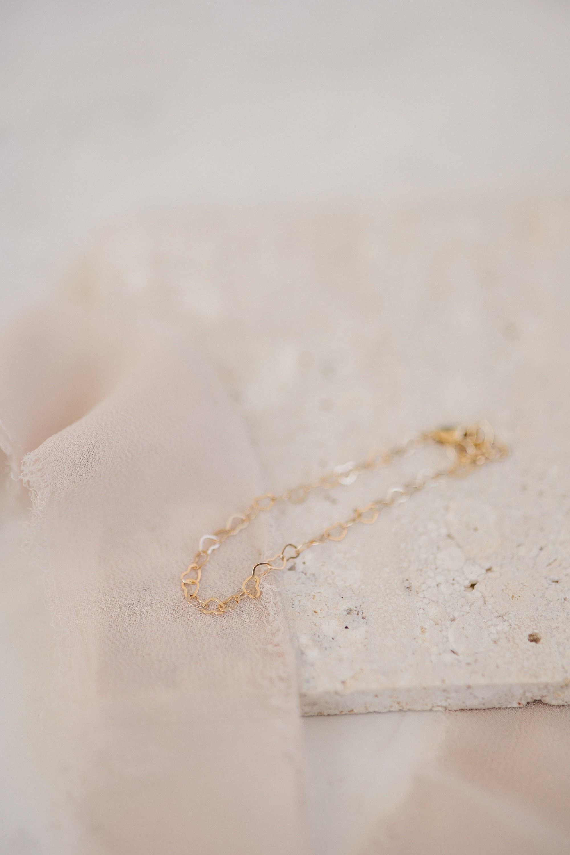 Heart Chain Bracelets- Mommy and Me Bracelet- Matching
