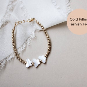 Butterfly Bracelet- Gold Filled Bracelet- Toddler Bracelet- Baby Bracelet- Mommy and Me Bracelet- Matching Bracelet- Birthday Gift for Girls