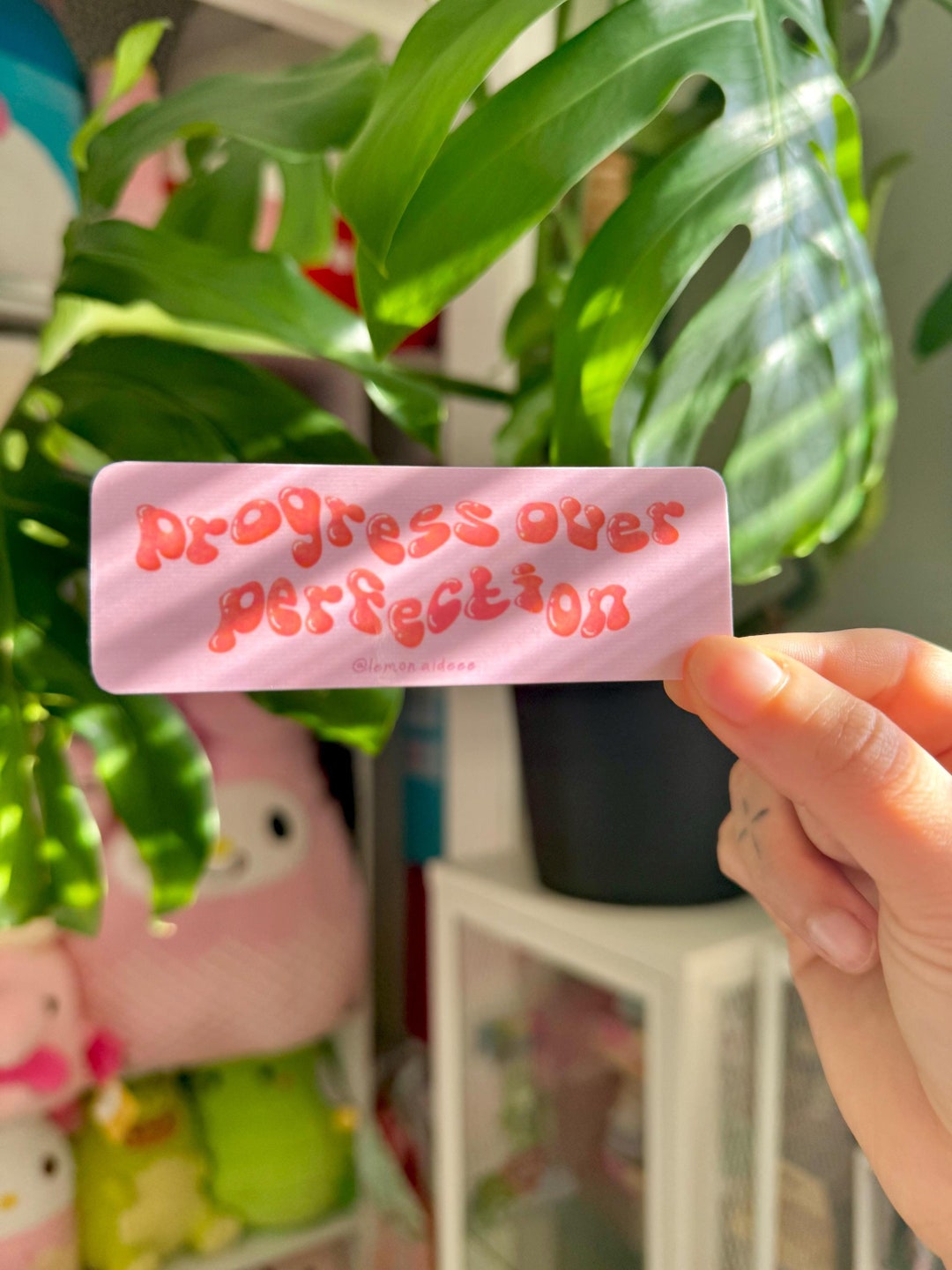 Progress Over Perfection Sticker | Water Resistant | Water Bottle ...