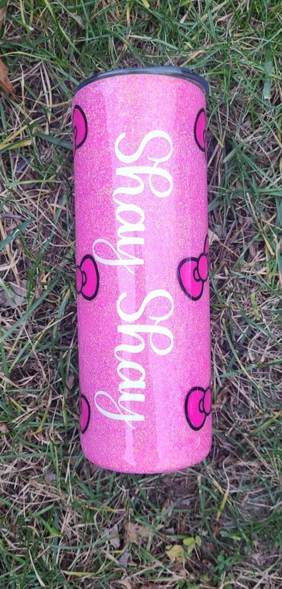 20oz Hello Kitty Glitter Tumbler - Etsy