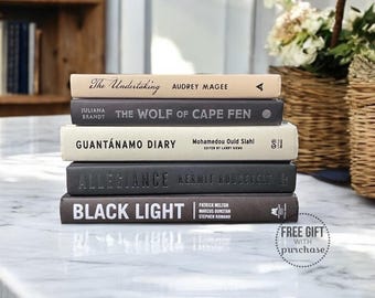 Objets décoratifs pour étagères - Livres décoratifs pour la maison - Accessoires de décoration - Cadeaux pour la maison - Déco livres noirs - Déco d'étagères noir