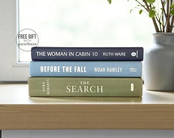 Pile de livres pour la décoration intérieure - Ensemble de livres décoratifs - Décoration d'étagère bleue - Décoration intérieure pour étagère - Articles de style pour étagères - Cadeau pour la nouvelle maison