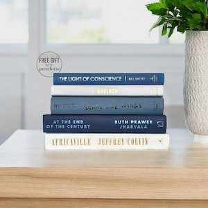Blue Decorative Books for Home Decor, Color-Coordinated Shelf Books, Navy Decor, Home Styling Props, Design Accent, Coffee Table Decor Books