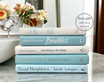 Decorative Books for Home Decorating - Shelf Display Book Set - Bookshelf Decor - Interior Design Books - Colorful Styled Book Sets