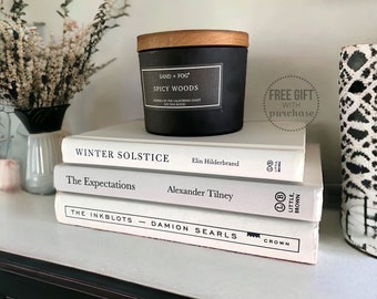 Coordinating Books for Interior Design Display - Decorating Objects - Minimalist Decor Home Accents - Entryway Decor - Books by the Foot
