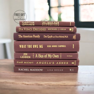 Color Stack Books - Bookshelf Decor Objects for Shelves - Shelving Decor - Home Accessories - Fireplace Mantel Decor - Modern Book Bundle