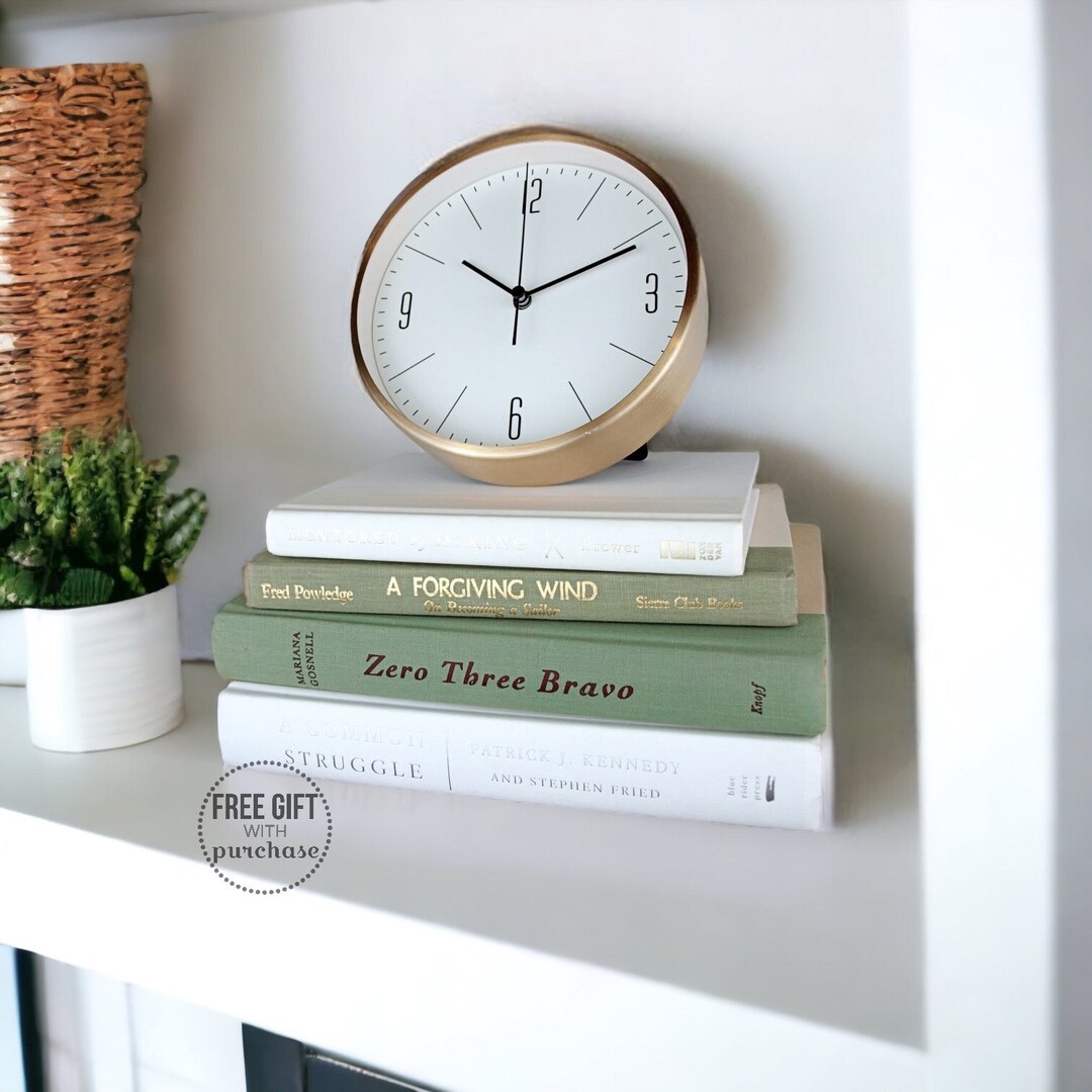 Sage Green Decorative Books Set, Shelf Decor Design Ideas for Bedroom ...