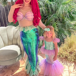 Princess Ariel Mermaid Dress: Sequin Toddler Costume