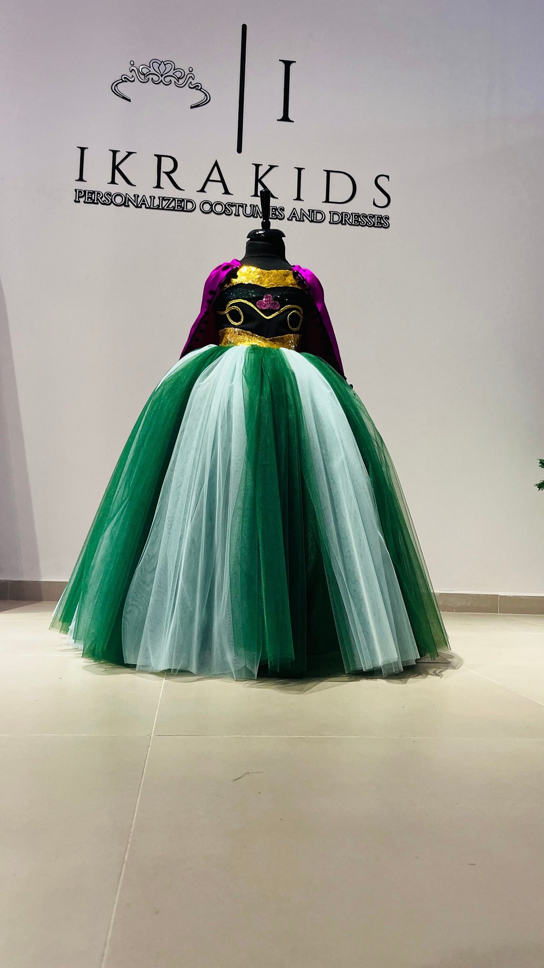 Anna Costume Anna Princess Girl Dress Frozen Anna Birthday Etsy