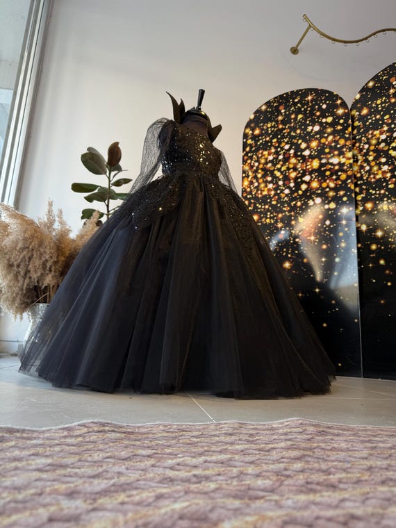 Gothic Vampire Queen Dress: Black Tulle Halloween Costume - Etsy Canada Gothic Vampire Queen Dress: Black Tulle Halloween Costume - Etsy Canada