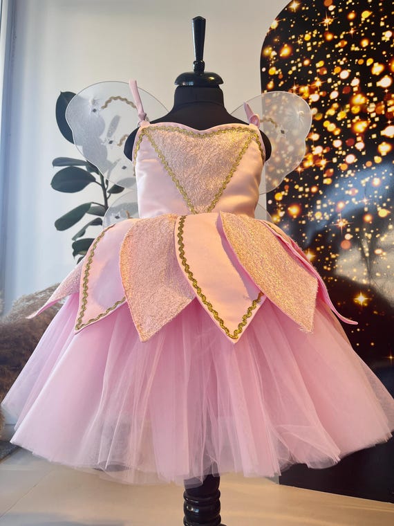 open lace back dress Little Adventures Tinkerbell Fairy Doll Dress
