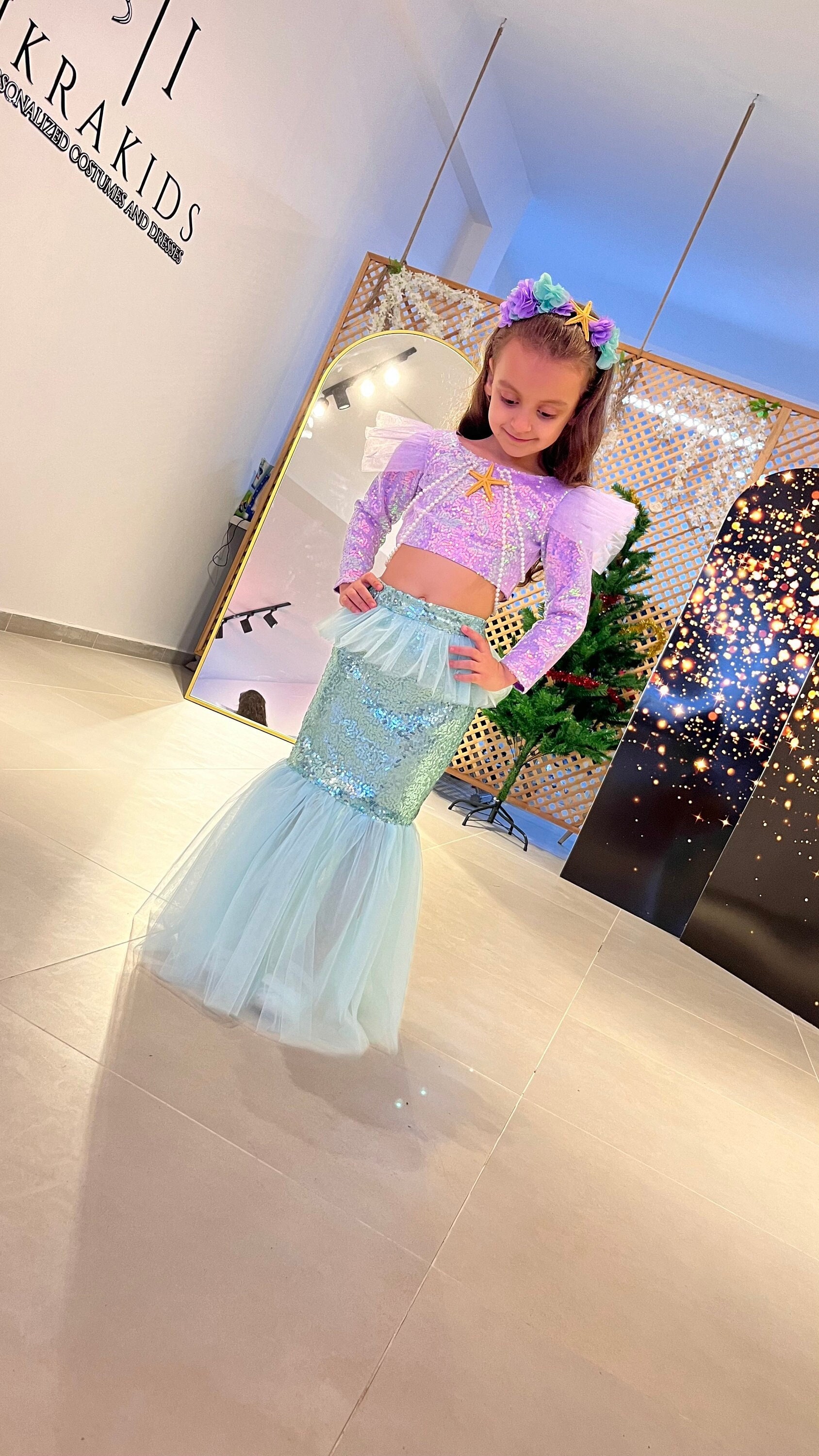knee length dresses for ladies Disney Princess Little Mermaid Smocked Dress
