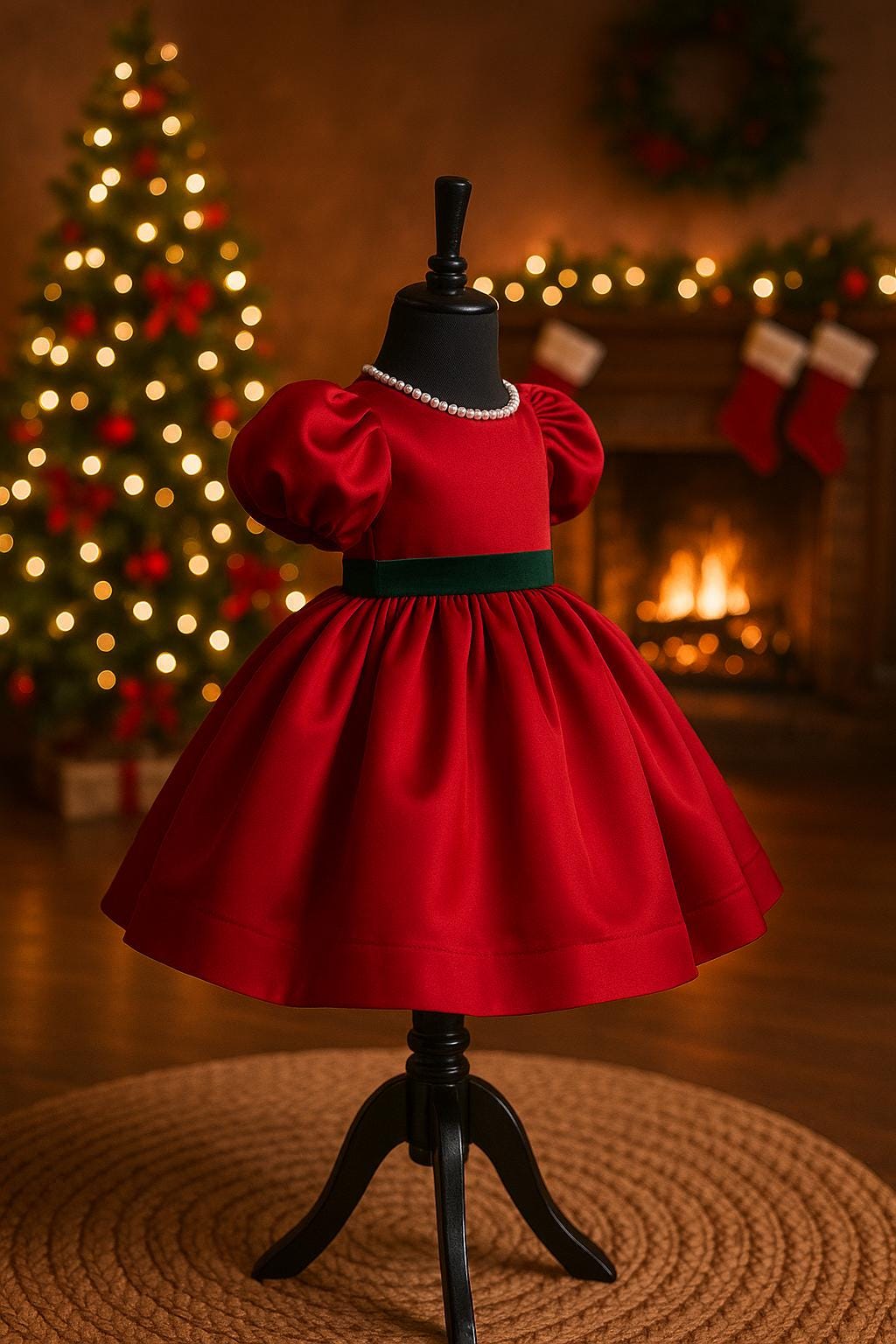 white christmas dresses Sweetness Overload Red Petal Length main image 0