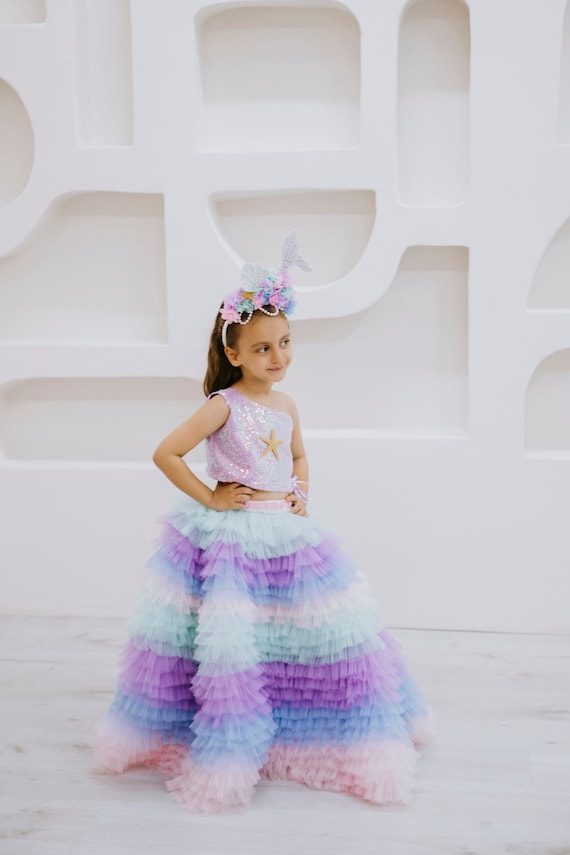 Childrens mermaid dress clearance