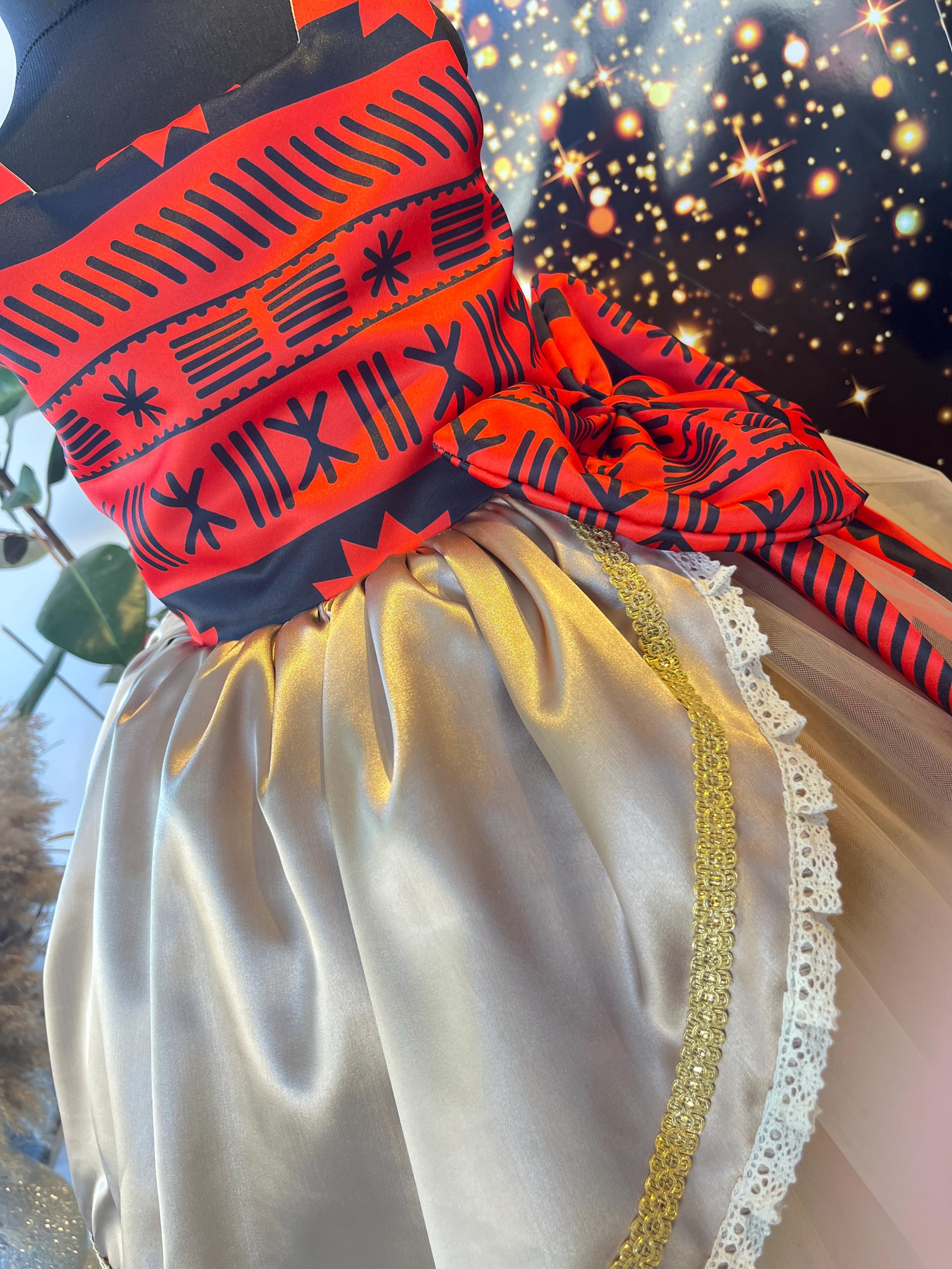 Moana Inspired Princess Ball Gown, Girls Tropical Costume Moana Inspired Princess Ball Gown, Girls Tropical Costume