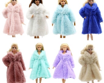 Doll Coats - Doll Fur Coat for Barbie - Doll Furs - Doll Coat