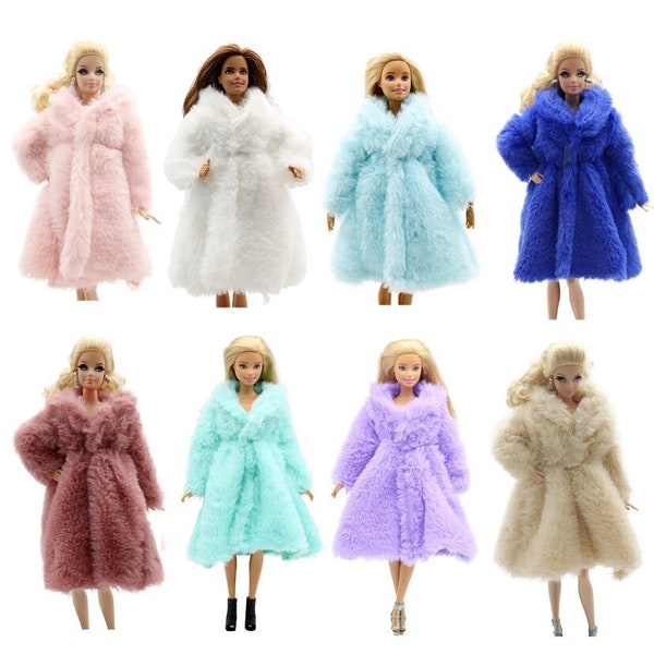 Doll Coats - Doll Fur Coat for Barbie - Doll Furs - Doll Coat