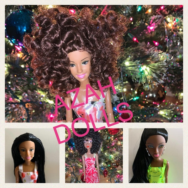 African American Dolls - Latin Dolls - Muneca - Black Barbie - Black Dolls - Brown Dolls - Fashion Doll