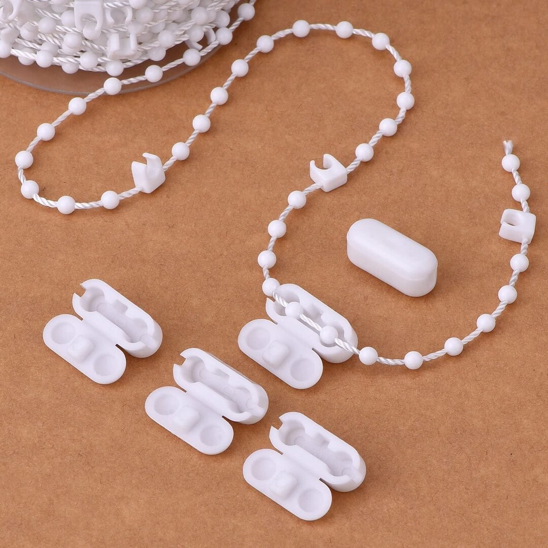 Pack of Roller/roman/vertical Blind White Plastic Chain Joiners 5