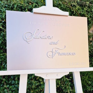 Welcome Tableau de Mariage Lys in Rosa Cromo