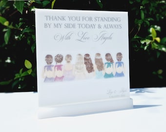 Bridesmaid plate in a box