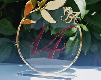 Peony Freestanding Table Marker