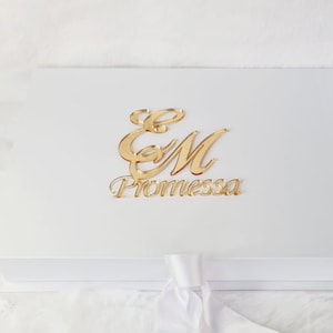 Scatola Bianca con logo sposi promessa