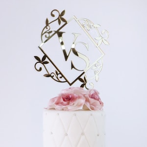 Cake Topper Incanto in Oro Specchio