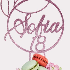 Cake Topper Glitter 18