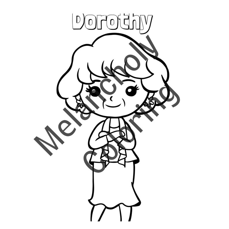 Downloadable Coloring Pages Golden Girls Coloring Pages 90's Coloring