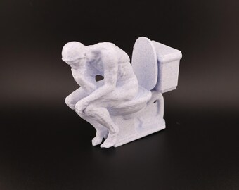 El Pensador / Escultura griega única para decoración del hogar / Arte que invita a la reflexión para la sala de estar y la oficina